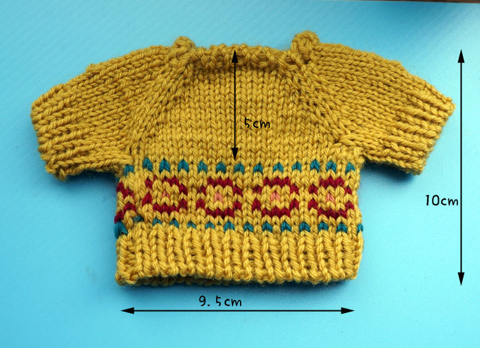 編みぐるみダッフィー用セーター 手編み勉強室